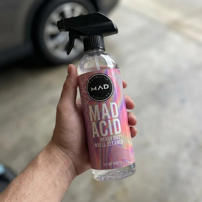 🔥 MAD ACID™ – LIMPIA TUS LLANTAS EN MINUTOS  Elimina suciedad, polvo de frenos, óxido y manchas de agua