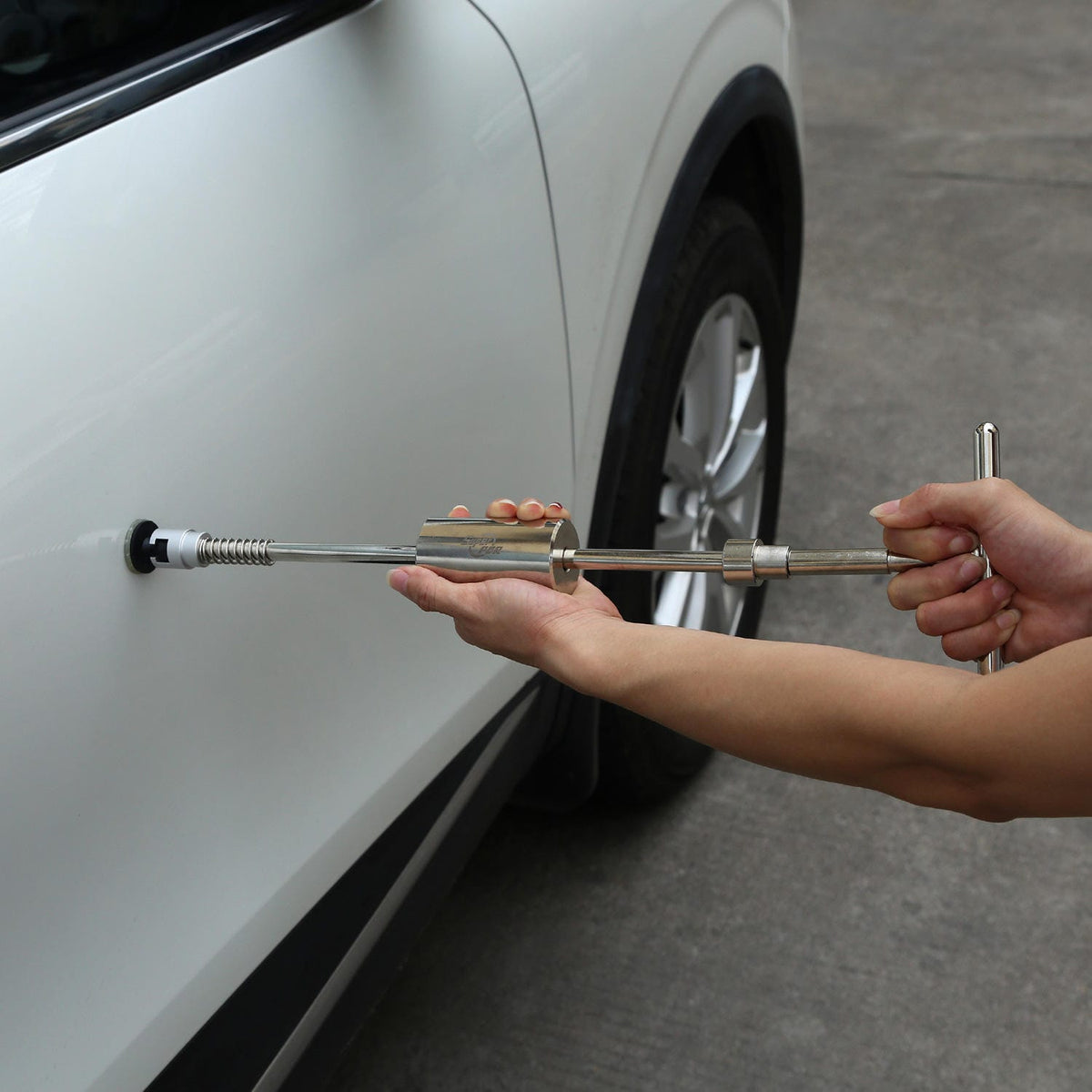Kit para Reparar Abolladuras de Carros – Herramienta Sacabollos con Martillo Deslizante y Puntas Intercambiables